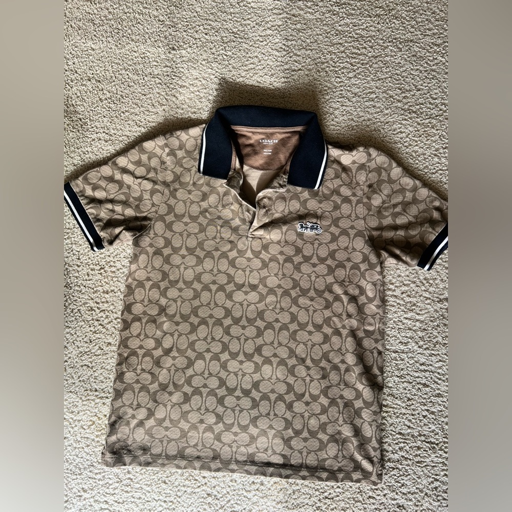 Coach Signature C Khaki Polo